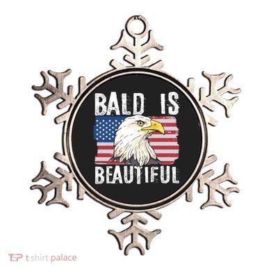 Bald Is Beautiful 4th Of July Independence Day Bald Eagle Ornament