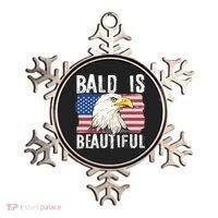 Bald Is Beautiful 4th Of July Independence Day Bald Eagle Ornament thumb 0