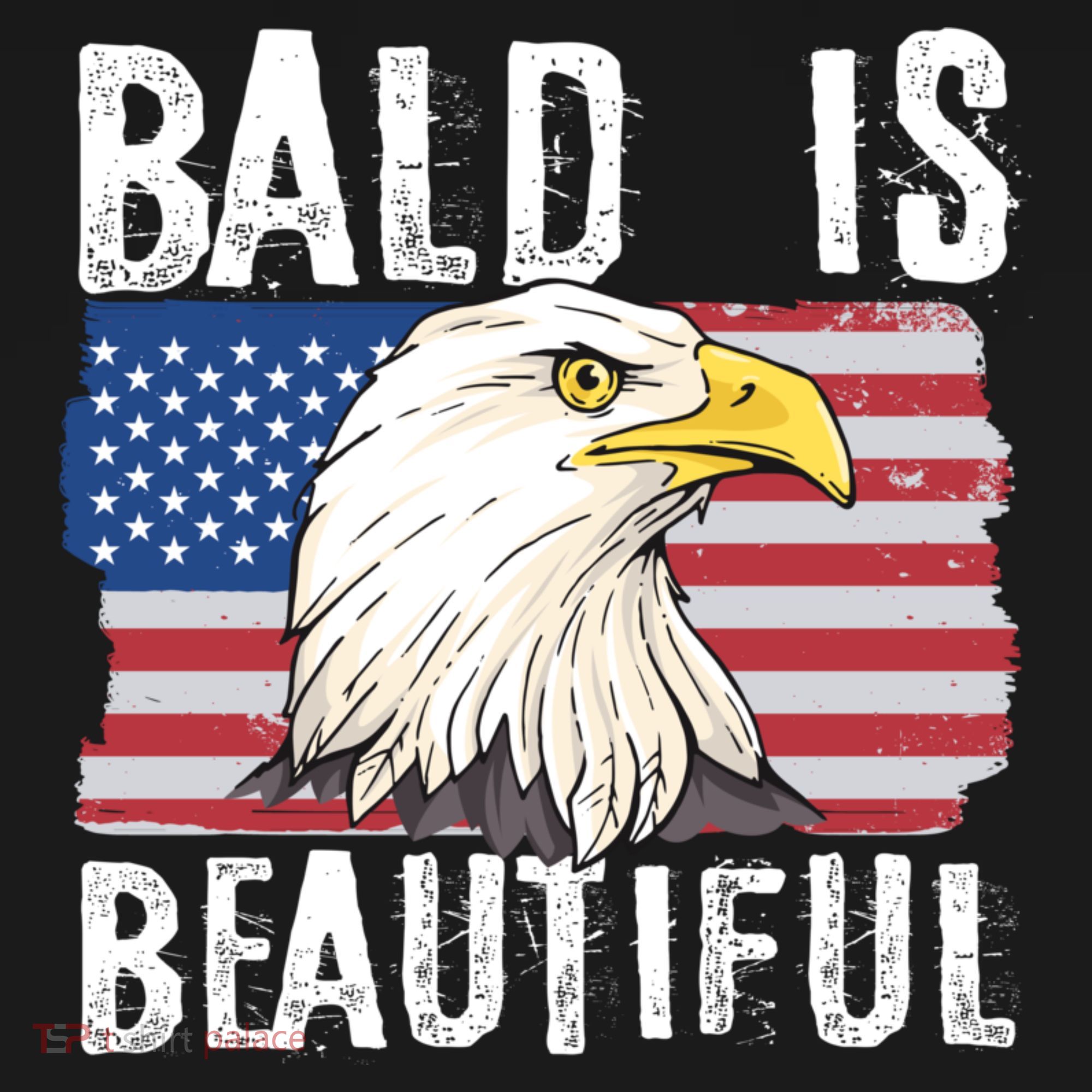 Bald Is Beautiful 4th Of July Independence Day Bald Eagle Ornament