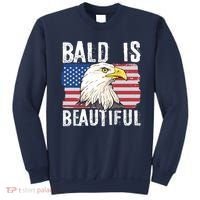 Bald Is Beautiful 4th Of July Independence Day Bald Eagle Sweatshirt thumb 0