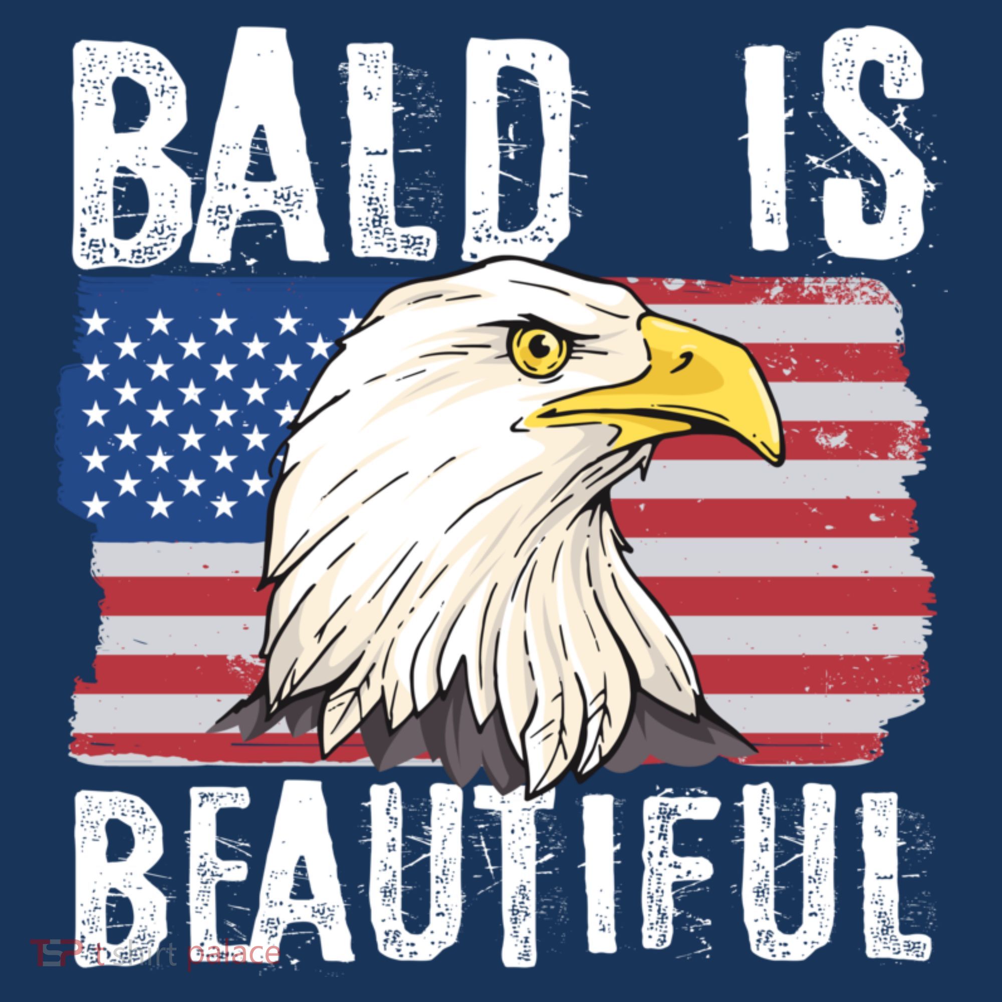 Bald Is Beautiful 4th Of July Independence Day Bald Eagle Women's Hoodie