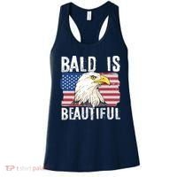 Bald Is Beautiful 4th Of July Independence Day Bald Eagle Women's Tank Top thumb 0