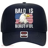 Bald Is Beautiful 4th Of July Independence Day Bald Eagle Hat thumb 0