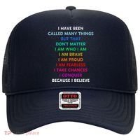 Because I Believe In Me Rainbow Mantra Hat thumb 0