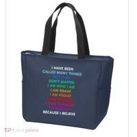 Because I Believe In Me Rainbow Mantra Tote Bag thumb 3