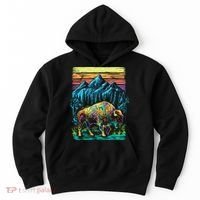 Bison Illustration Hoodie thumb 0