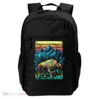 Bison Illustration Backpack thumb 0
