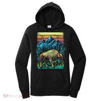 Bison Illustration Women's Hoodie thumb 0