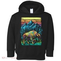 Bison Illustration Toddler Hoodie thumb 0