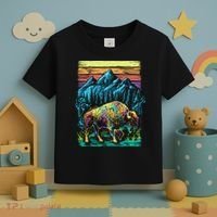 Bison Illustration Toddler T-Shirt thumb 3