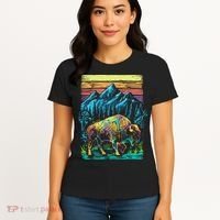 Bison Illustration Women's T-Shirt thumb 4