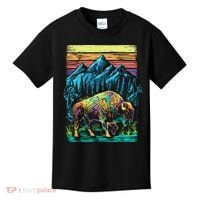 Bison Illustration Kids T-Shirt thumb 0