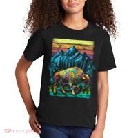 Bison Illustration Kids T-Shirt thumb 2