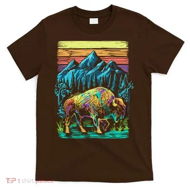 Bison Illustration T-Shirt