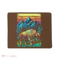 Bison Illustration Mousepad thumb 0