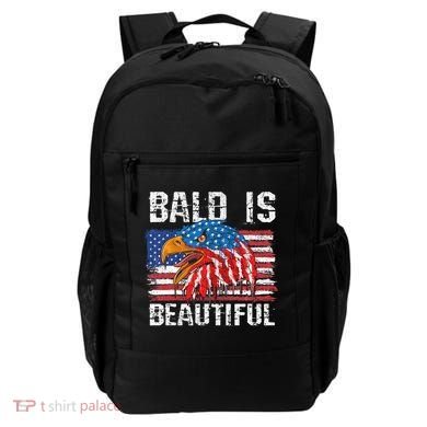 Bald Is Beautiful 4th Of July Independence Day Bald Eagle Backpack