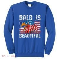 Bald Is Beautiful 4th Of July Independence Day Bald Eagle Sweatshirt thumb 0