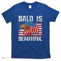Bald Is Beautiful 4th Of July Independence Day Bald Eagle T-Shirt thumb 0