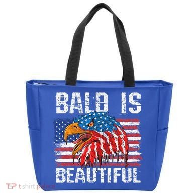 Bald Is Beautiful 4th Of July Independence Day Bald Eagle Tote Bag