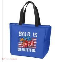 Bald Is Beautiful 4th Of July Independence Day Bald Eagle Tote Bag thumb 3
