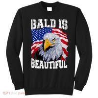 Bald Is Beautiful 4th Of July Independence Day Bald Eagle Sweatshirt thumb 0