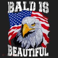 Bald Is Beautiful 4th Of July Independence Day Bald Eagle Beanie thumb 2