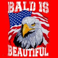 Bald Is Beautiful 4th Of July Independence Day Bald Eagle Santa Hat thumb 1