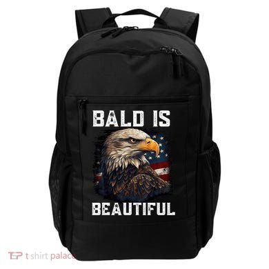 Bald Is Beautiful 4th Of July Independence Day Bald Eagle Backpack