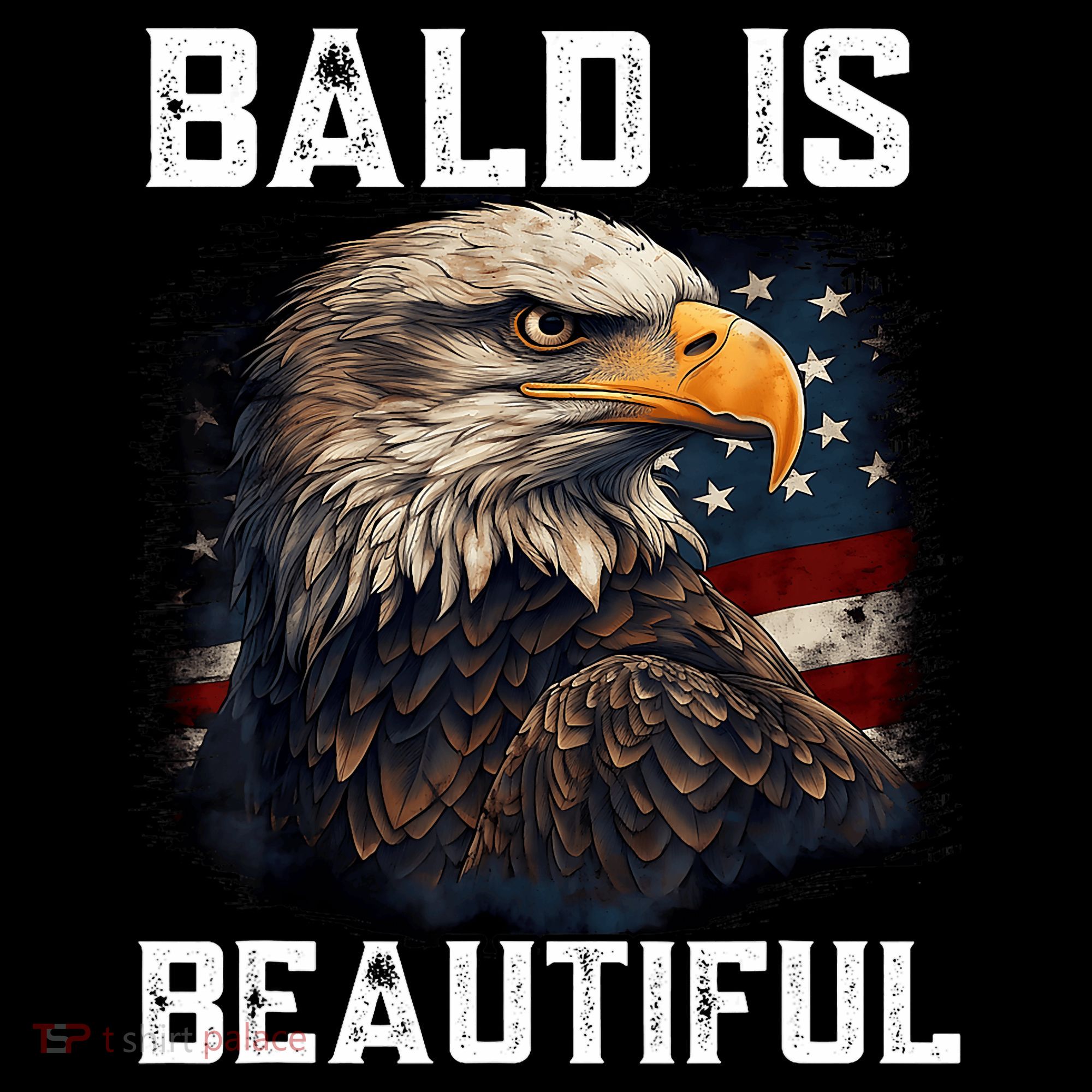 Bald Is Beautiful 4th Of July Independence Day Bald Eagle Women's Hoodie