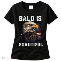 Bald Is Beautiful 4th Of July Independence Day Bald Eagle Women's T-Shirt thumb 0