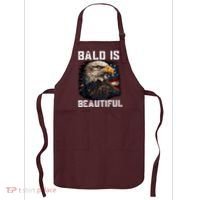Bald Is Beautiful 4th Of July Independence Day Bald Eagle Apron thumb 0
