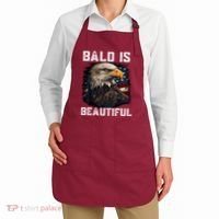 Bald Is Beautiful 4th Of July Independence Day Bald Eagle Apron thumb 2