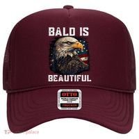 Bald Is Beautiful 4th Of July Independence Day Bald Eagle Hat thumb 0