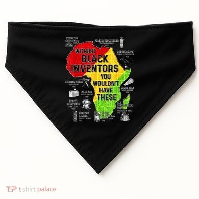 Black Inventors Black Excellence Black History USA-Made Doggie Bandana