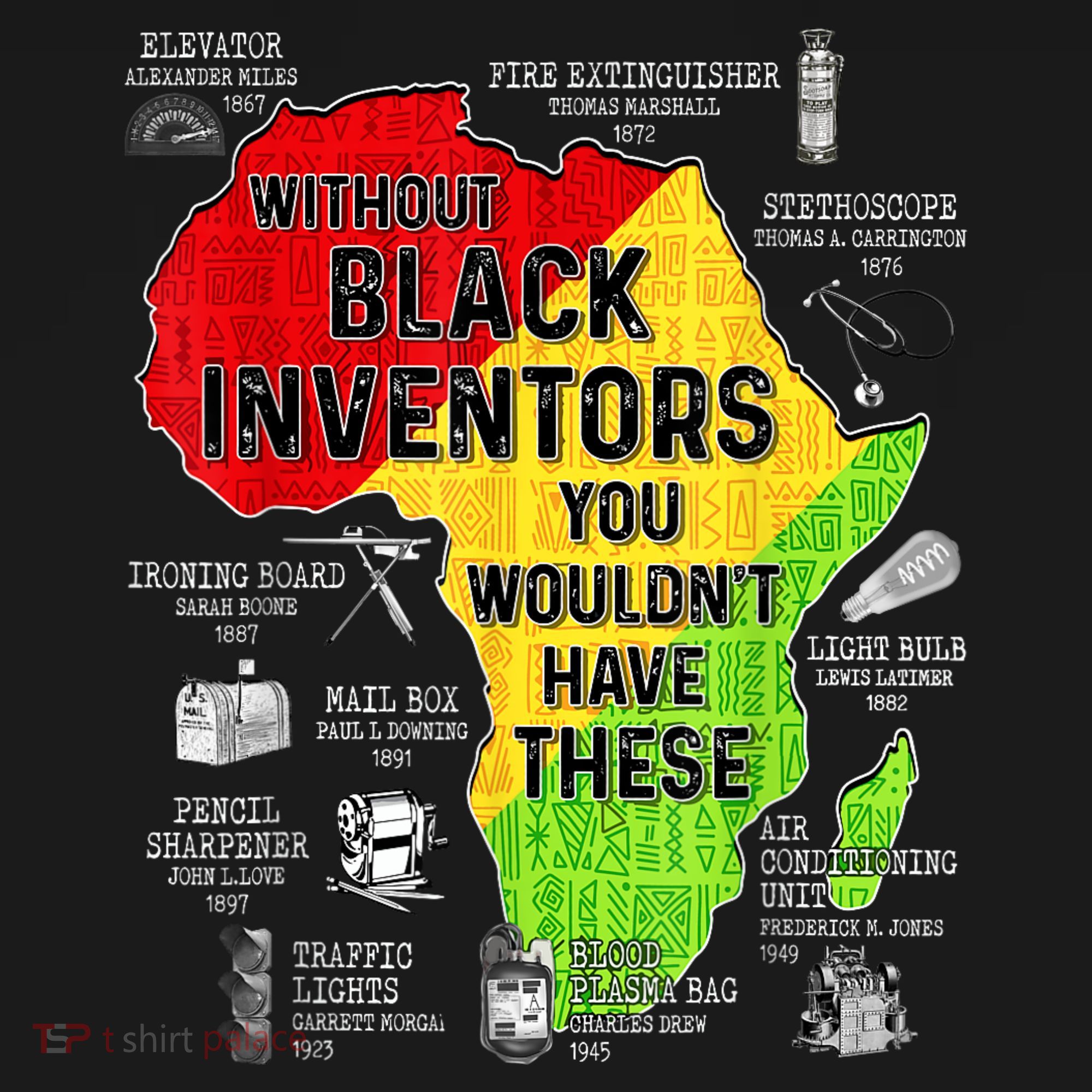 Black Inventors Black Excellence Black History USA-Made Doggie Bandana