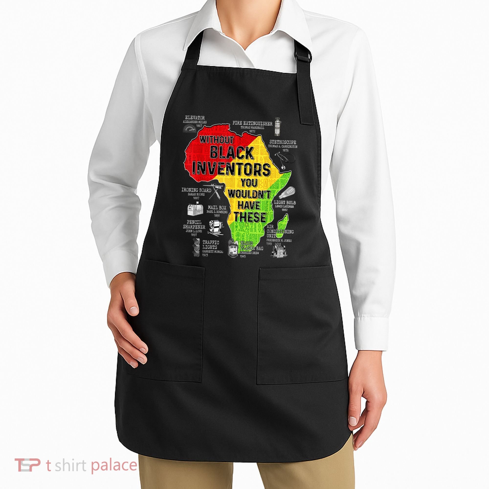 Black Inventors Black Excellence Black History Apron