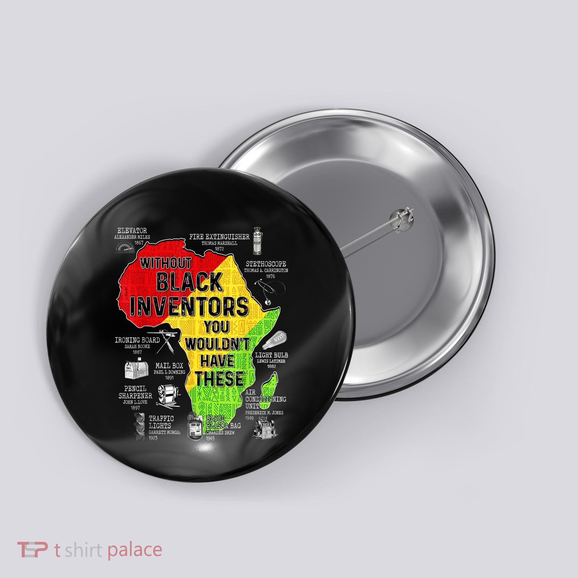 Black Inventors Black Excellence Black History Button