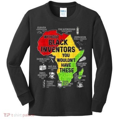 Black Inventors Black Excellence Black History Kids Long Sleeve Shirt