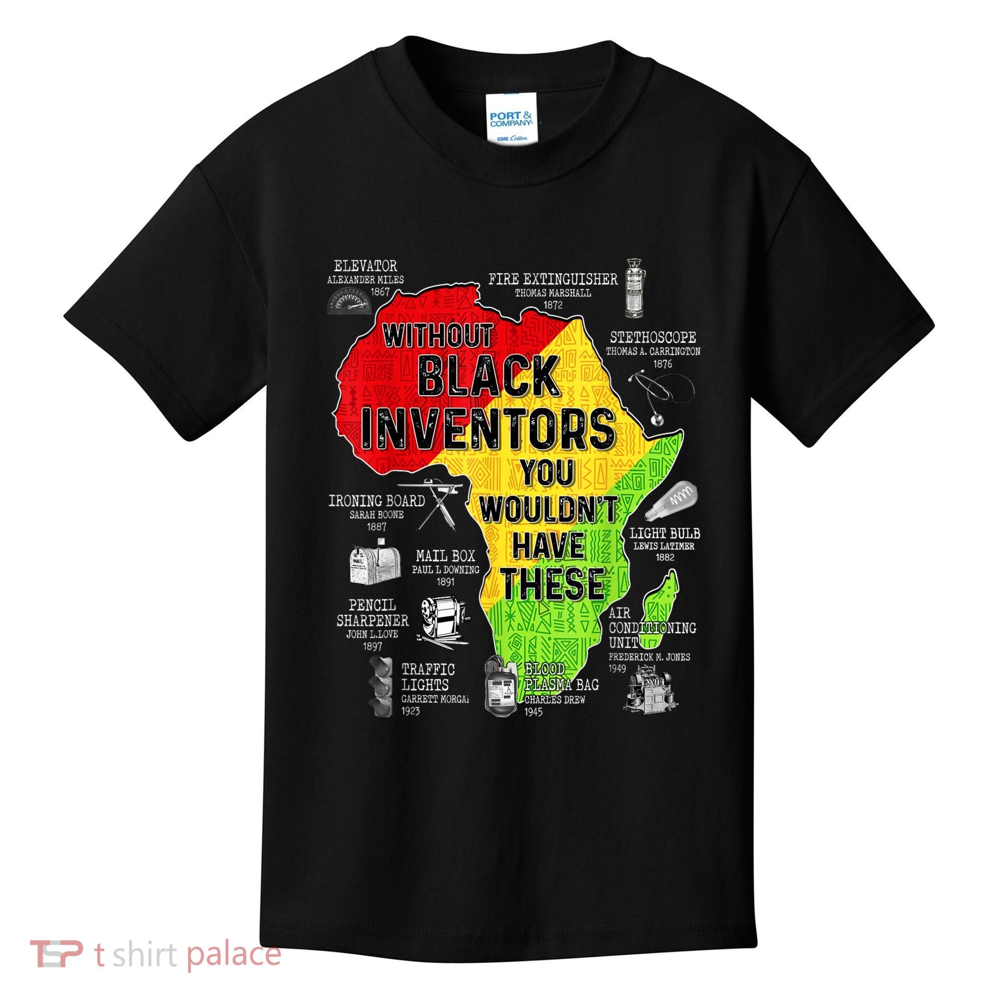 Black Inventors Black Excellence Black History Kids T-Shirt