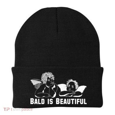 Bald Is Beautiful Angels Black Gift Beanie