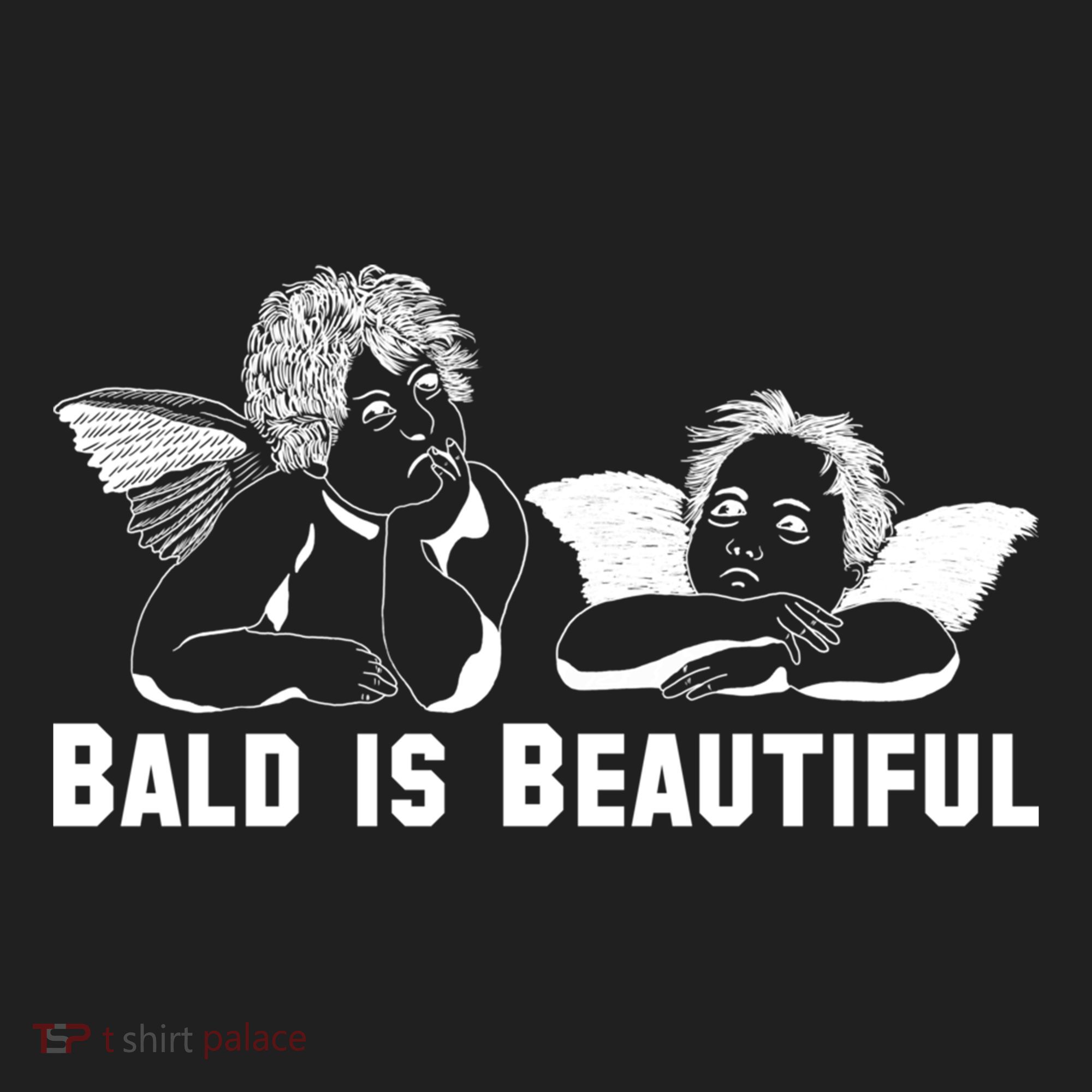 Bald Is Beautiful Angels Black Gift Beanie