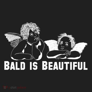 Bald Is Beautiful Angels Black Gift District V.I.T. Heavyweight Hoodie