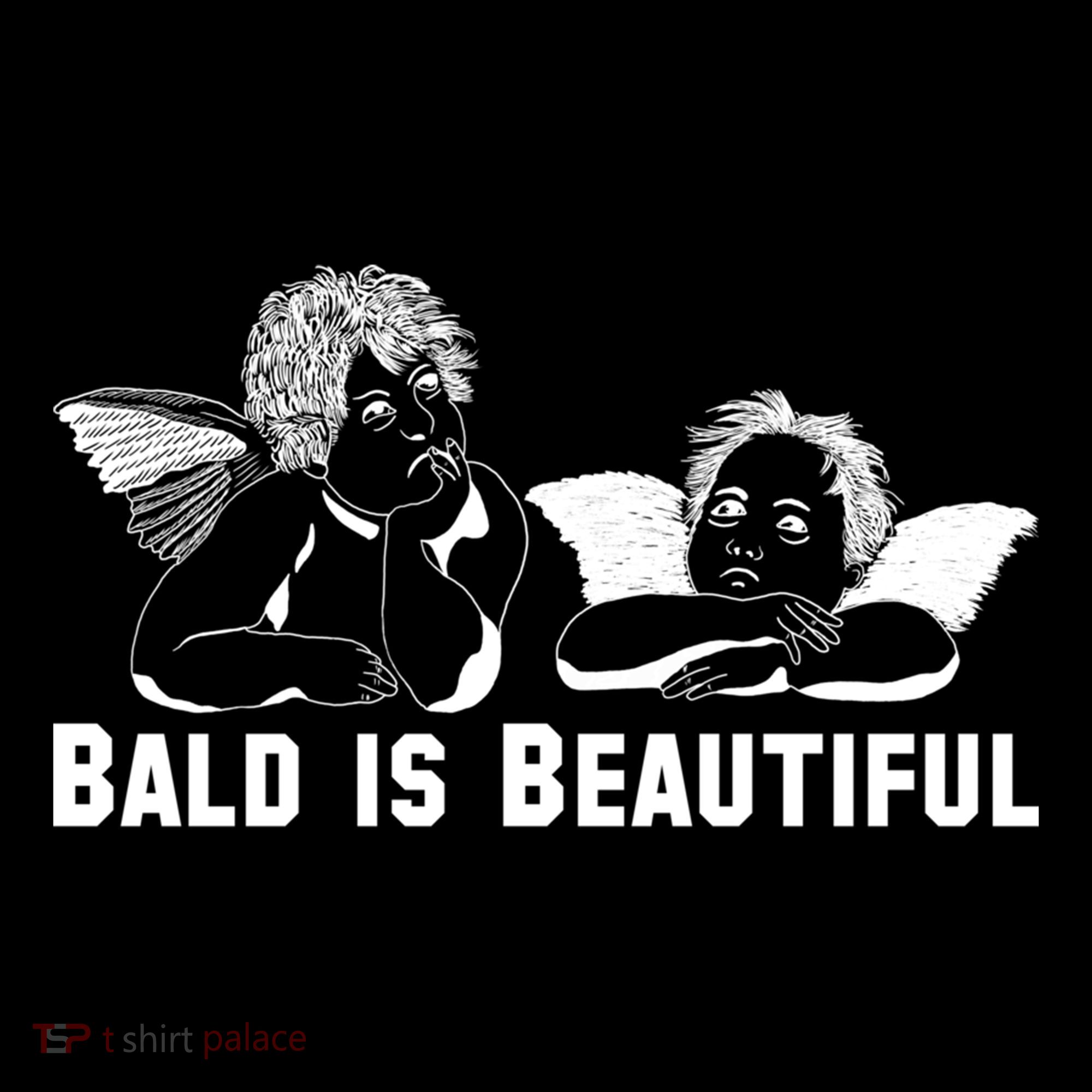 Bald Is Beautiful Angels Black Gift Ornament