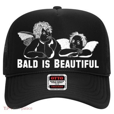Bald Is Beautiful Angels Black Gift Hat