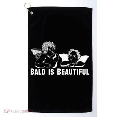 Bald Is Beautiful Angels Black Gift Golf Towel