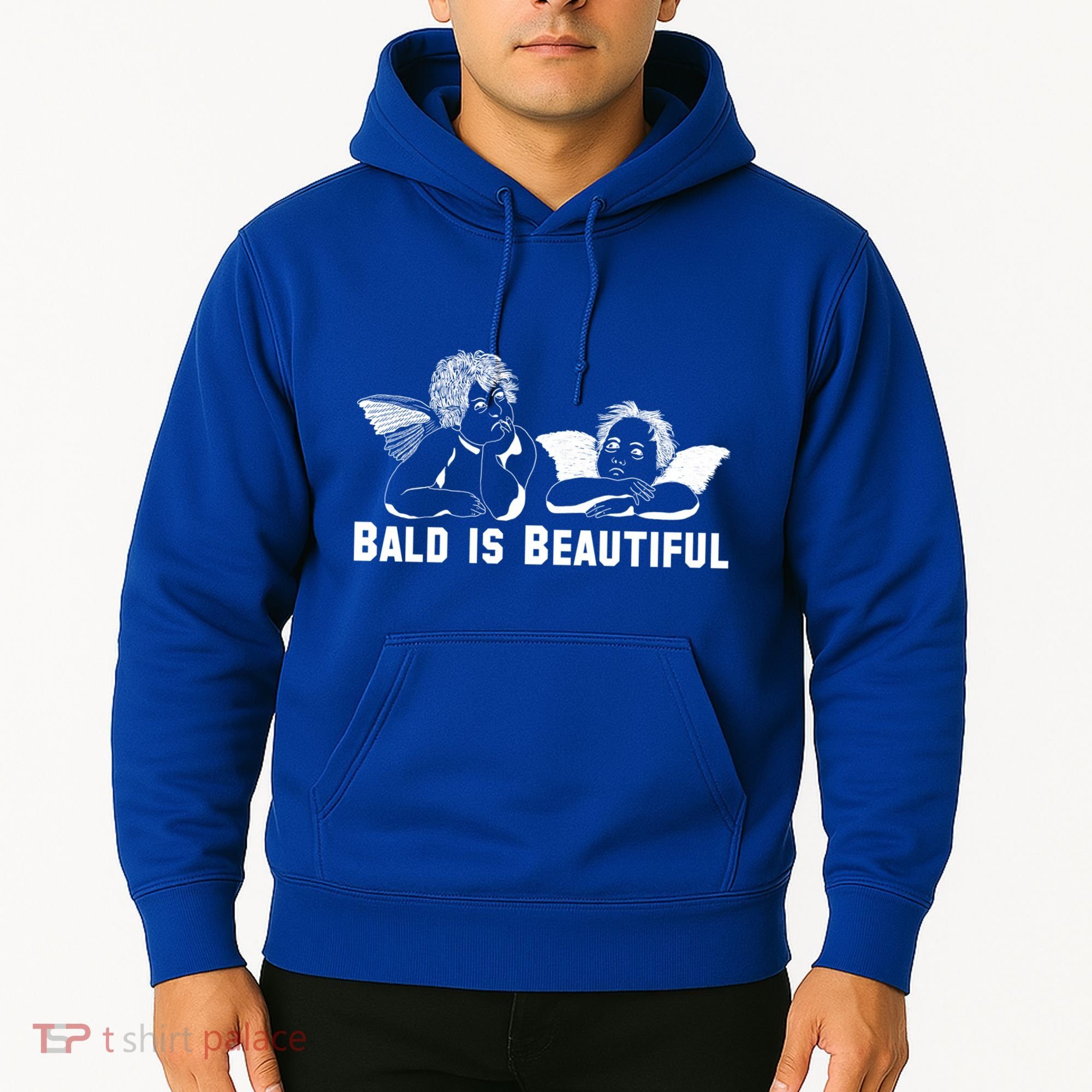 Bald Is Beautiful Angels Black Gift Hoodie
