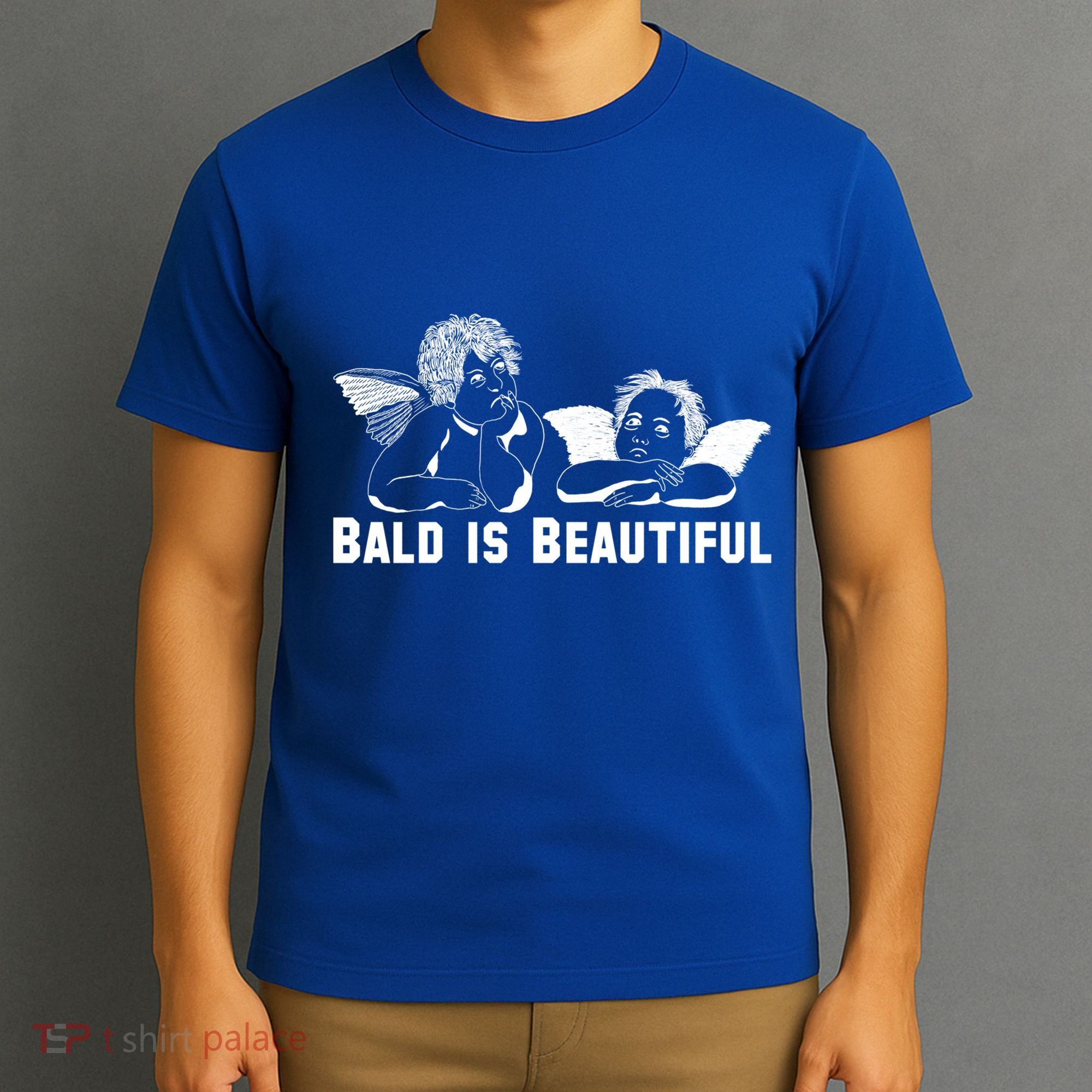 Bald Is Beautiful Angels Black Gift T-Shirt
