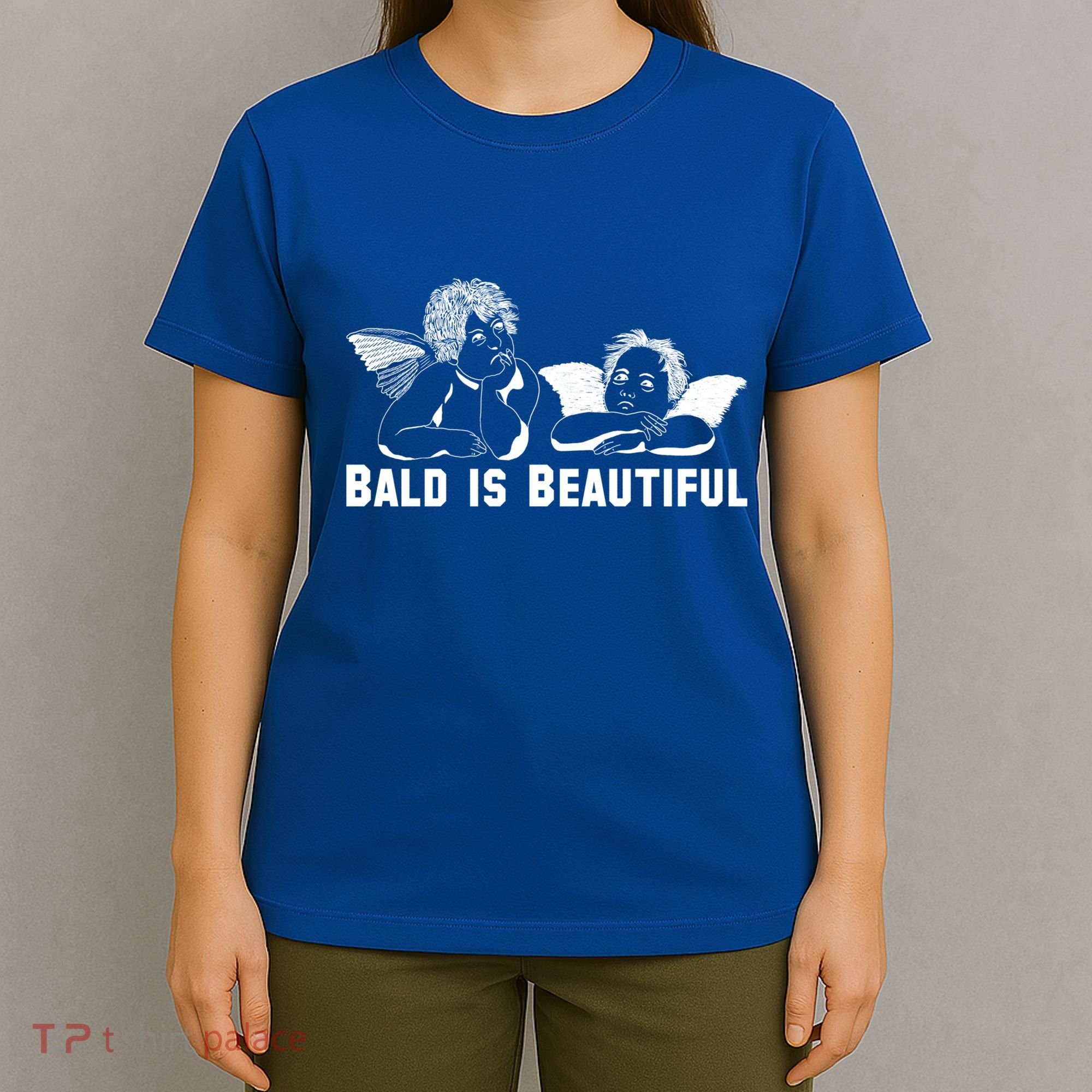Bald Is Beautiful Angels Black Gift T-Shirt