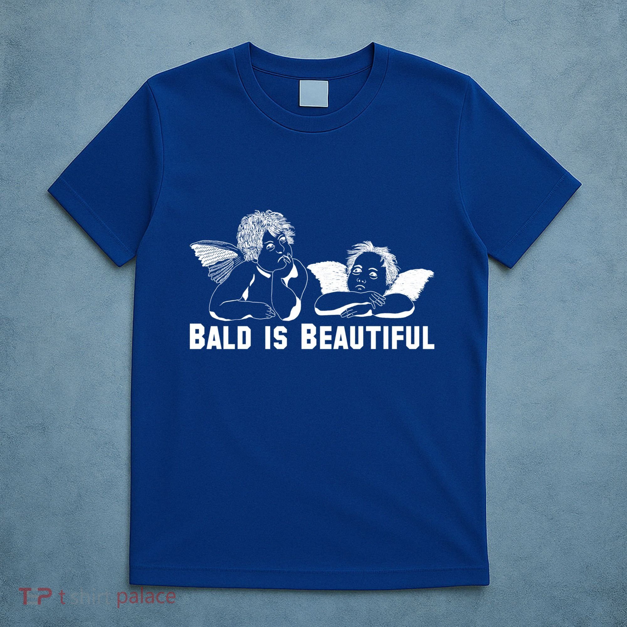 Bald Is Beautiful Angels Black Gift T-Shirt