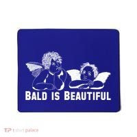 Bald Is Beautiful Angels Black Gift Mousepad thumb 0